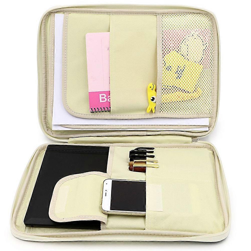 Multi-Functional Carrying Case A4 Document Bag Outdoor Work School Navy Organizer 1Set