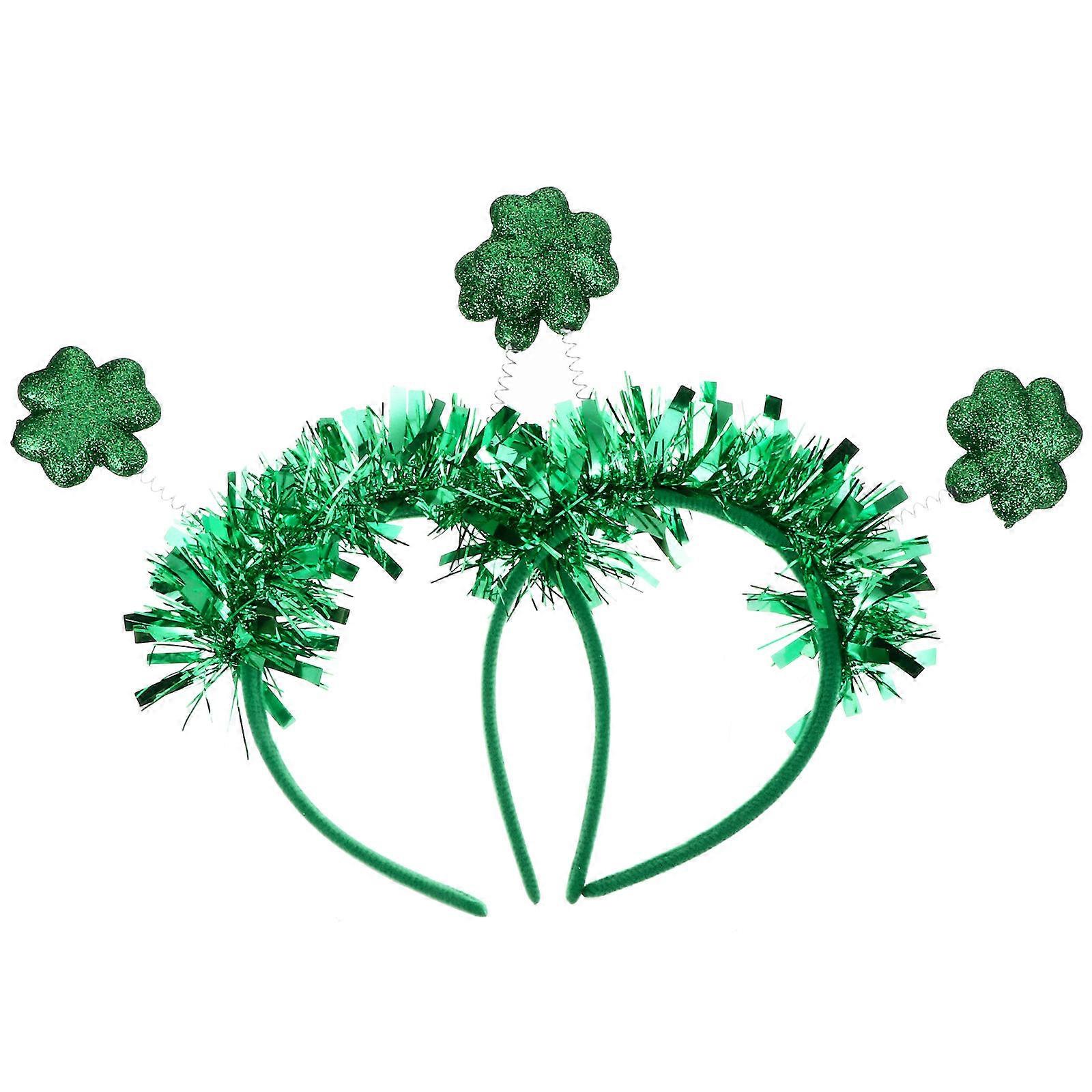 Green St Patrick’s Day Headband with Clover Design for Holiday Decor and Party Accessories