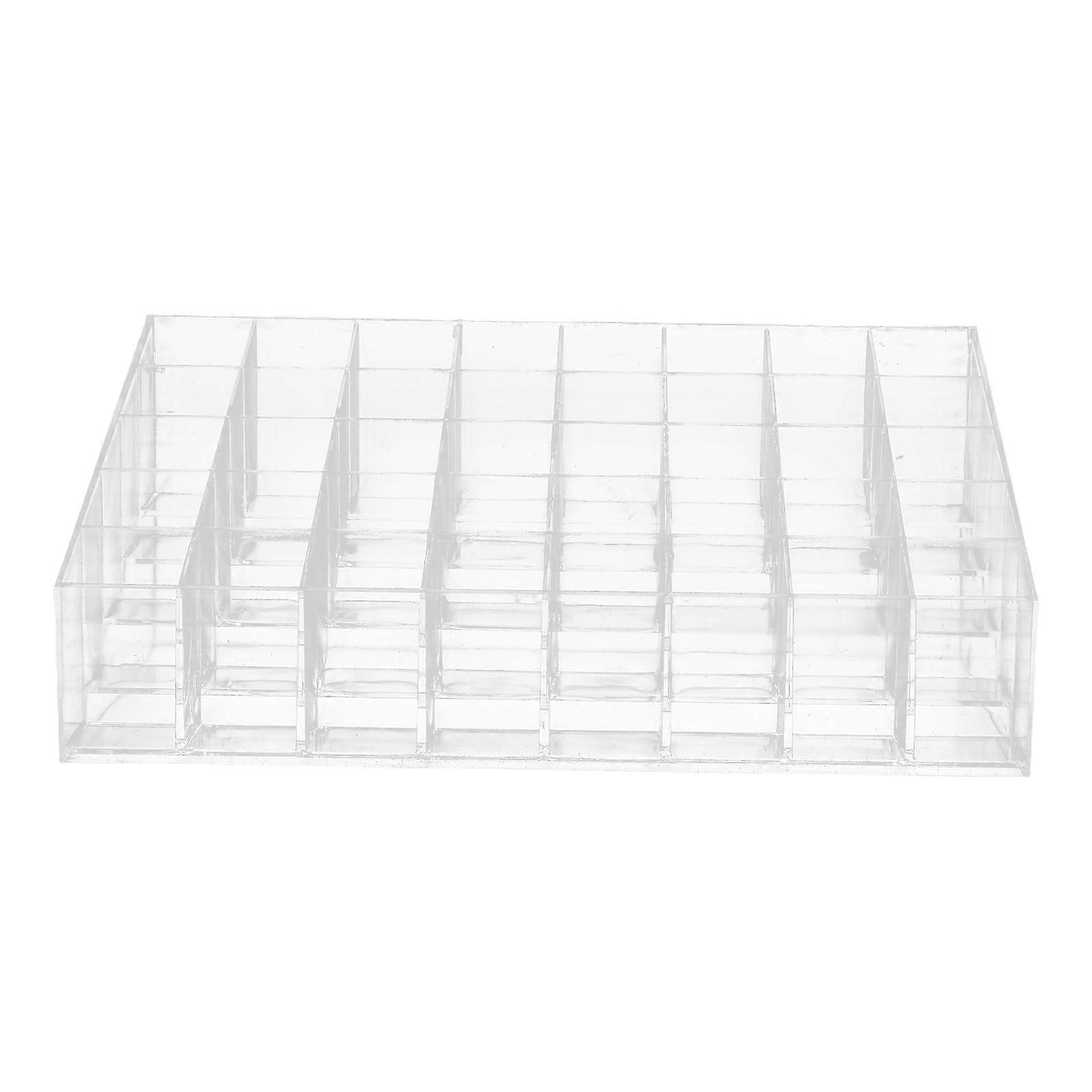 2Pcs Elegant Lipstick Racks for Household Use with Multi Grid Design Lipstick Organizers