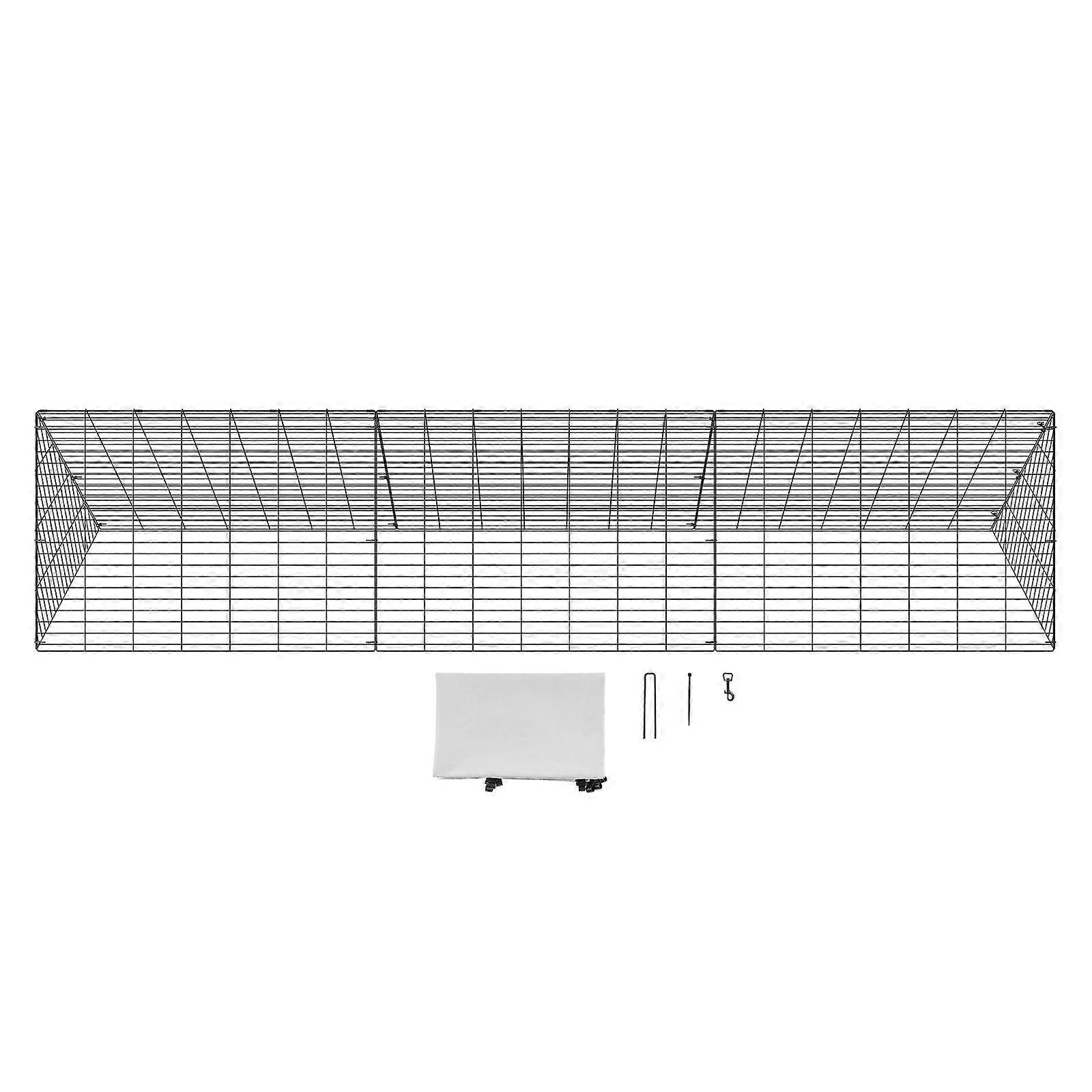 Chicken Tunnels, 118.1 x 28 x 24.2 inch (LxWxH) Chicken Tunnels for Yard, Portable Chicken Tunnels for Outside Easy Installation