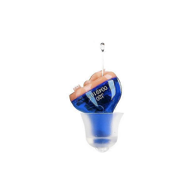 Left Ear Blue Heating Aid Wireless Invisible Sound Amplifier J20