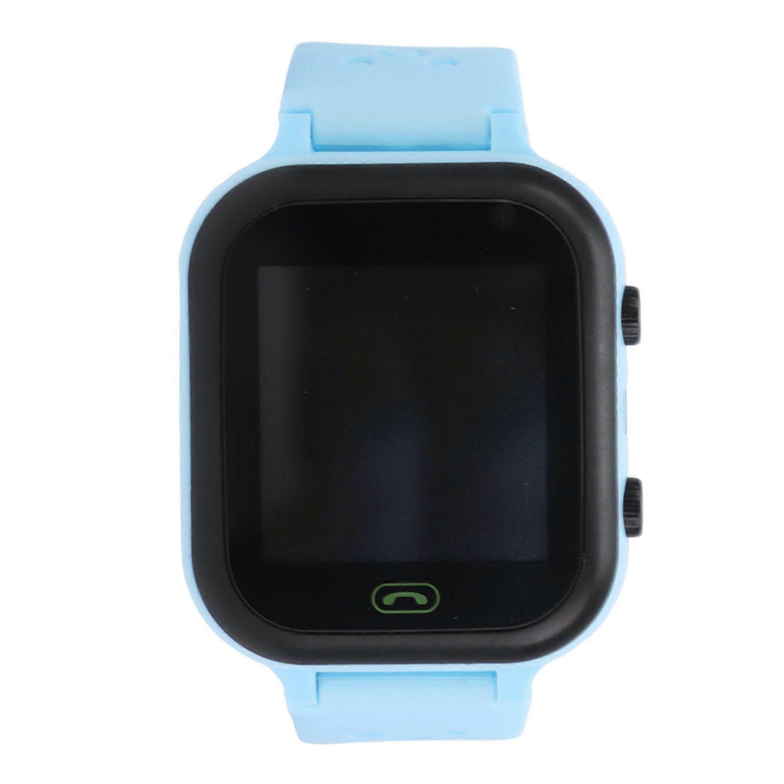 Children Intelligent Voice Watch IP67 Waterproof Tracker Touch Screen Kids Smart Alarm Watch Blue