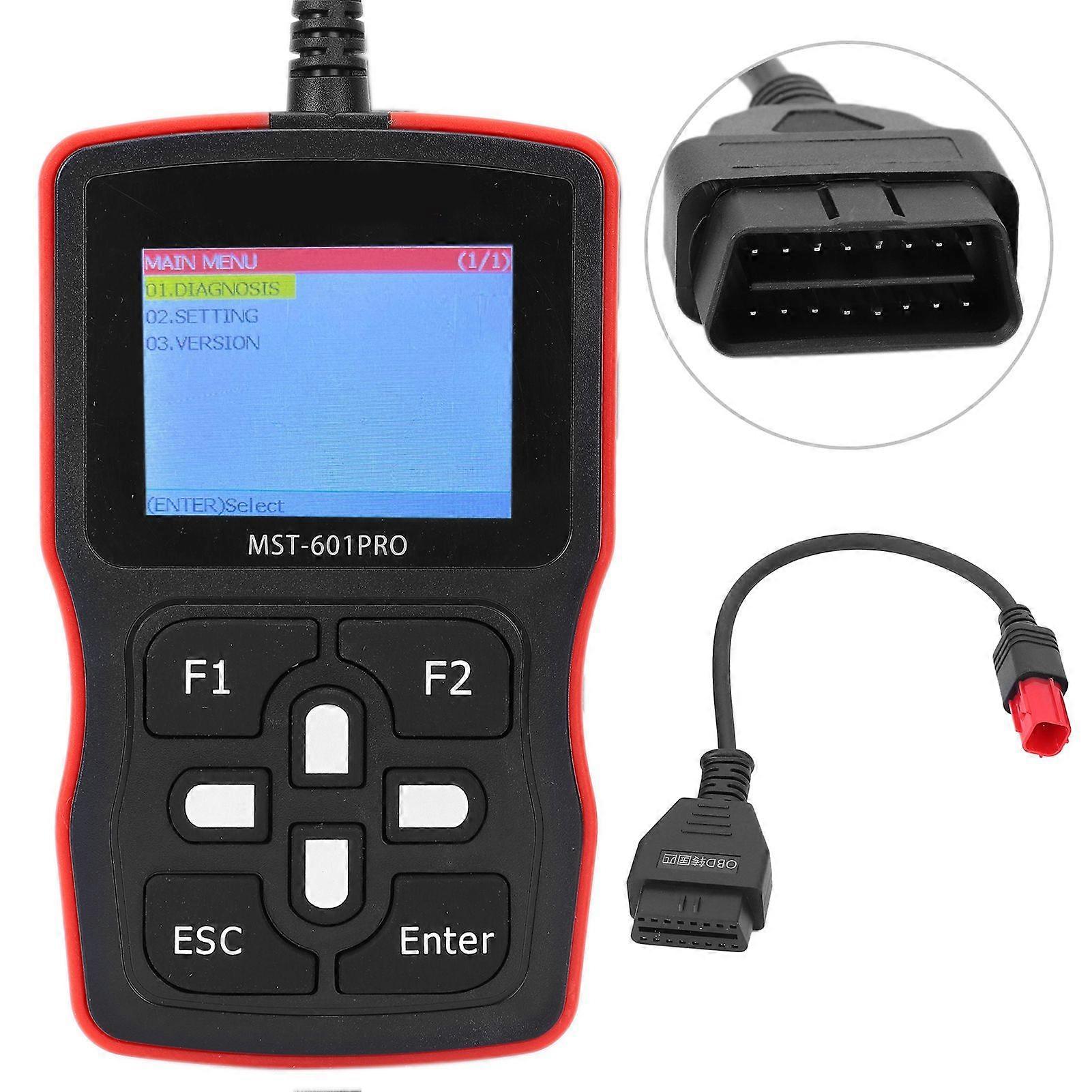 Scanner OBD moto EFI avec écran LCD 2,4 pouces