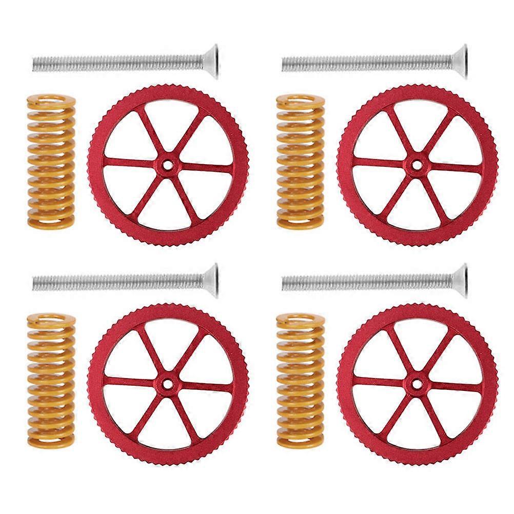 Advanced Hot Bed Leveling Assembly, Heavy-Duty Metal Nuts for Performance