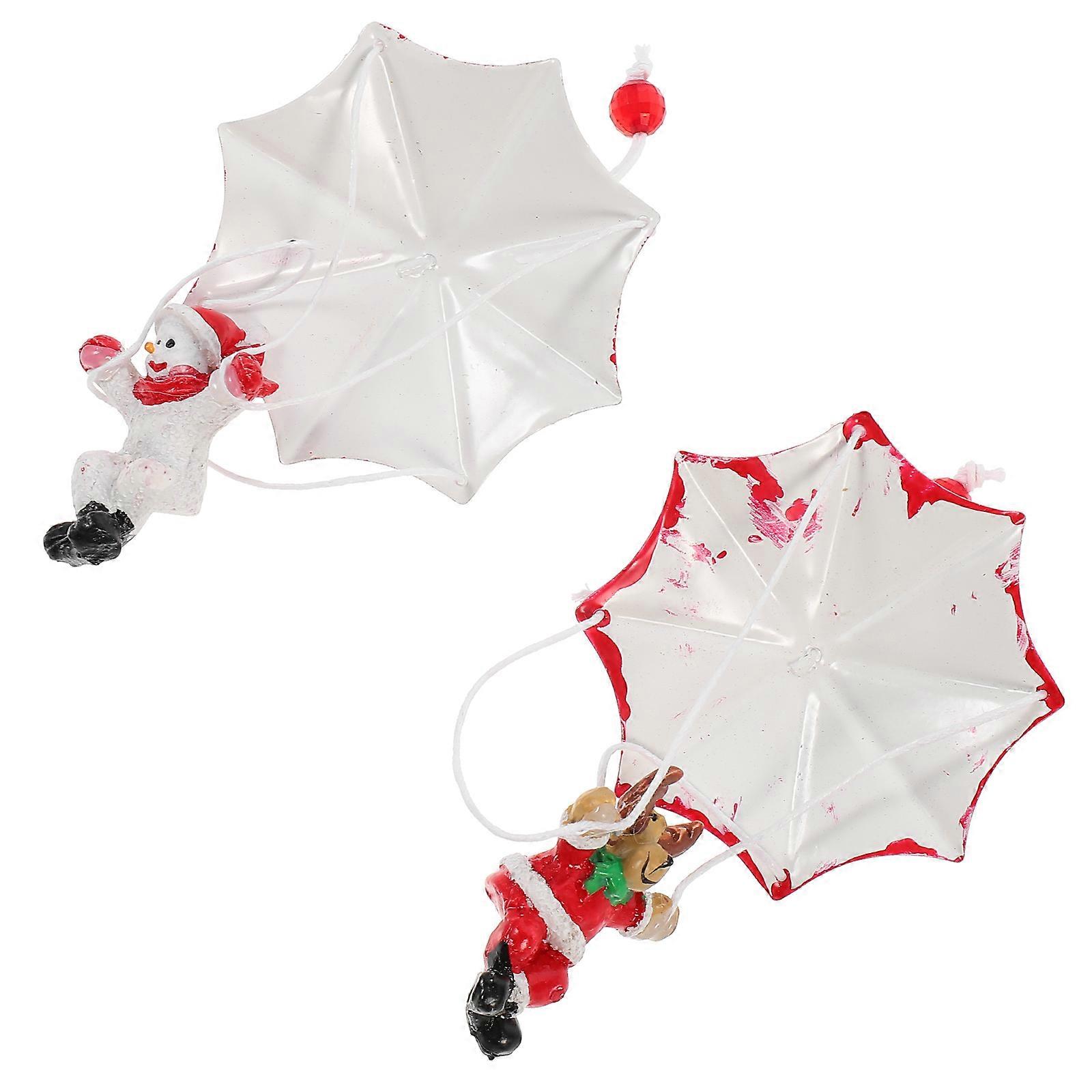 Elegant Snowman and Elk Ornaments for Seasonal Display