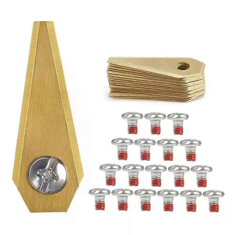 Fixed Bending 20Pcs Lawn Mower Blades High Quality Material Lawn Mower Robotic Lawn Mower Sharp Knife Professional Heating Tools