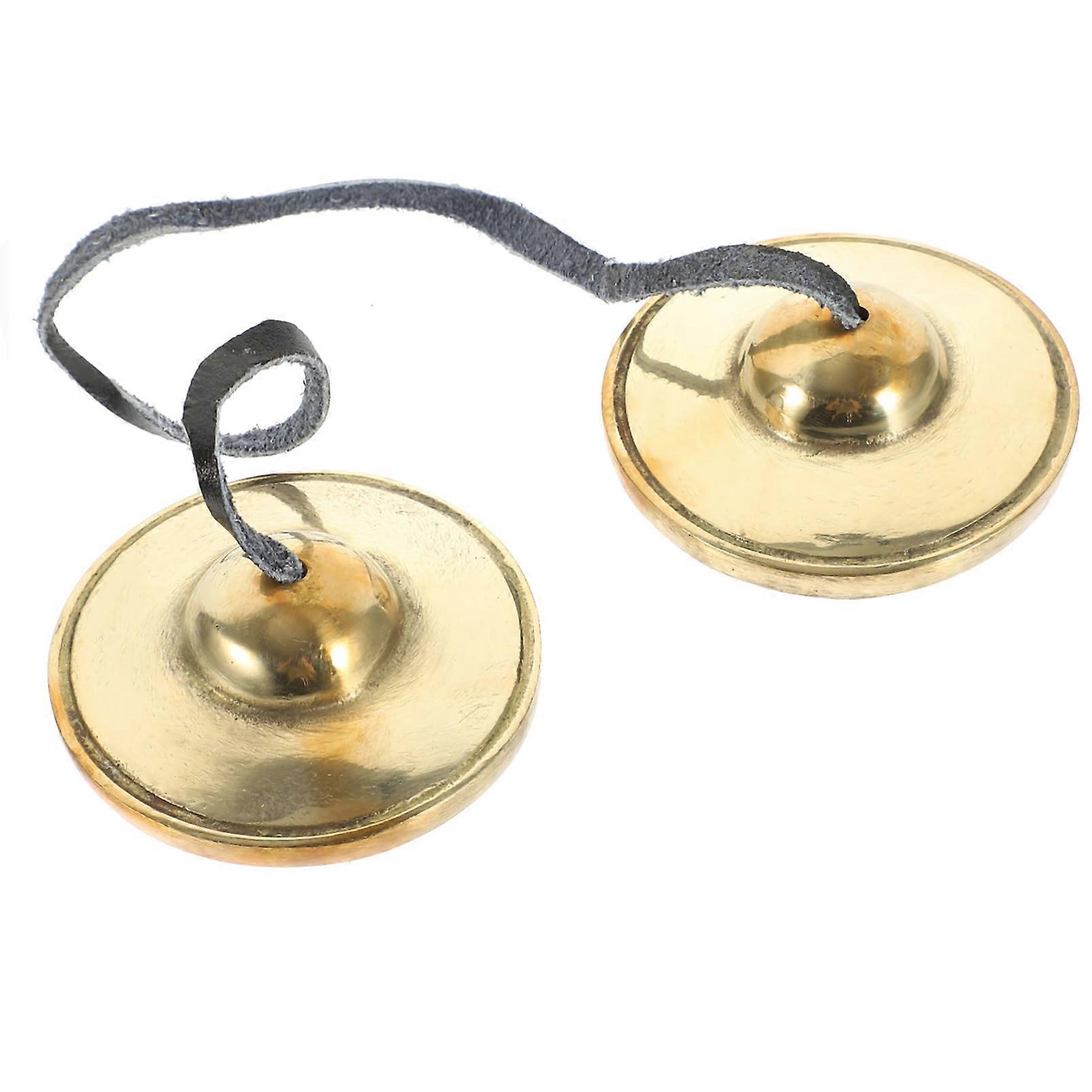 Percussion Bell Meditation Cymbals Cymbal Straps for Family and Friends