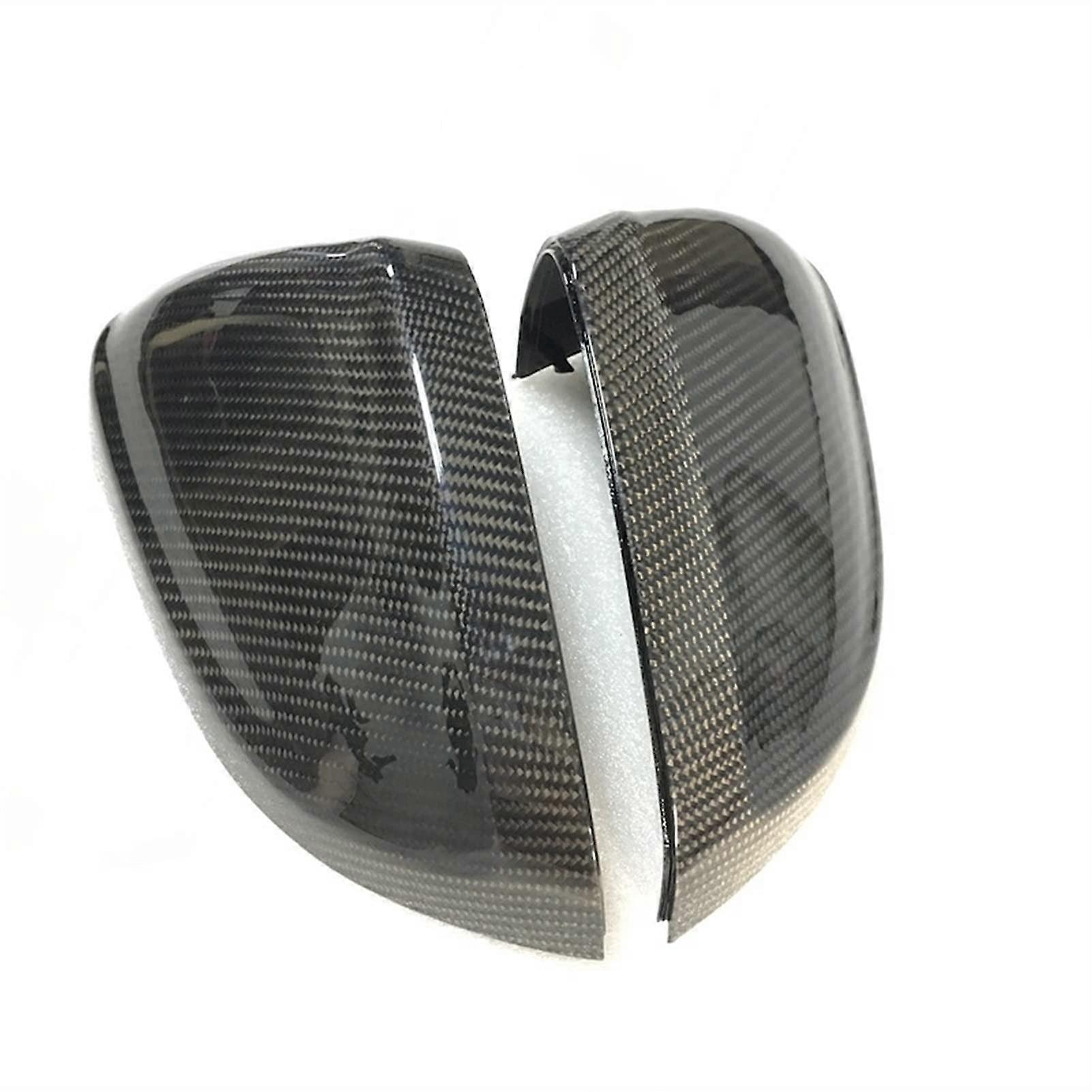 One Pair Carbon Fiber Rearview Mirror Case Side Mirror Shell, for A4 B9 A5 2017 Auto Side Mirror Cover