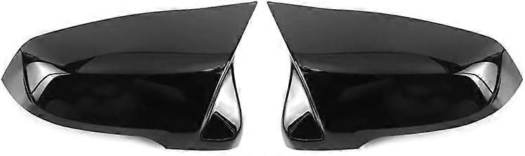 Side Mirror Cover Shells for BMW 1 Series F40 F53 2019-2024, Gloss Black Replacement Caps, Durable Exterior Accessories