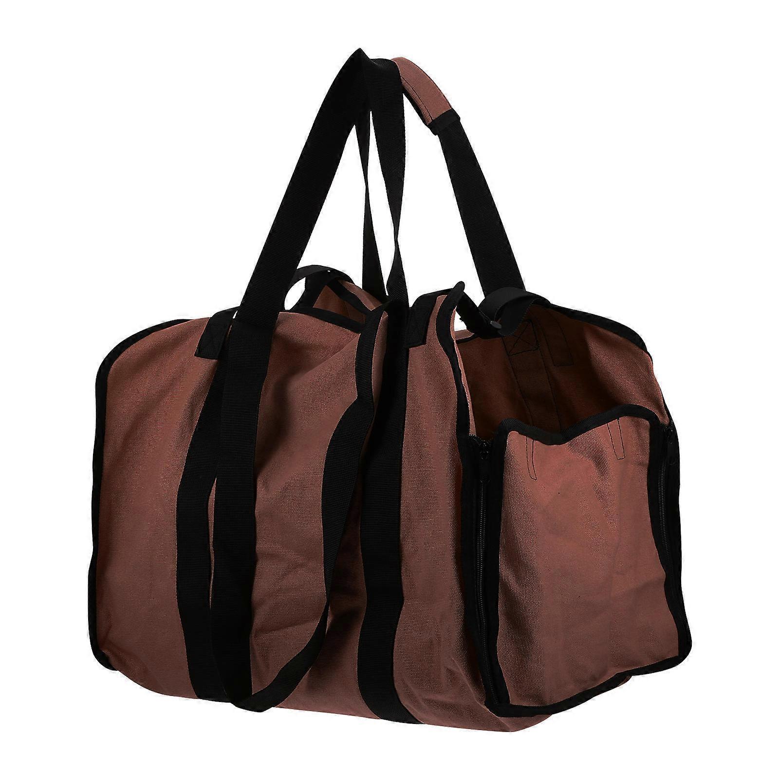 Rectangular Firewood Transport Bag With Hand Strap For Easy Outdoor Use 1Pcs