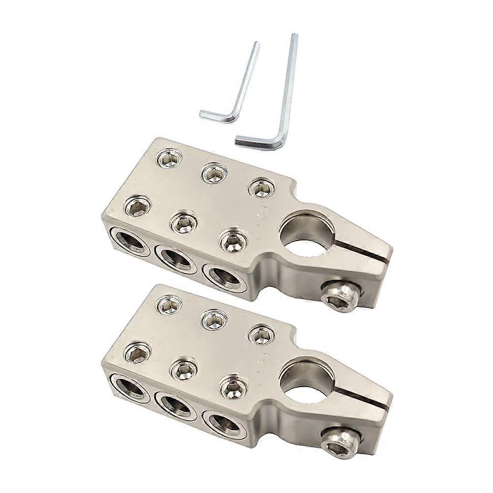 Car Battery Terminal Connector for Automotive Use 1Pair Zinc Alloy Clamp