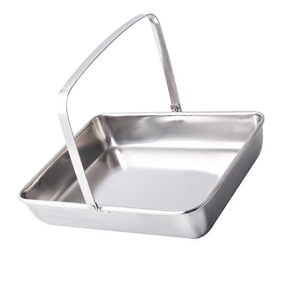 Stainless Steel Tray For Restaurant Use 30x25cm With Simple Design 1Set Ideal For Tissue Storage