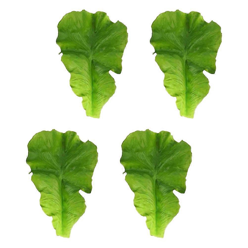 Realistic Simulation Vegetables Leaf Decor Educational Tool For Kindergarten Home Users 16X11CM 4Pcs