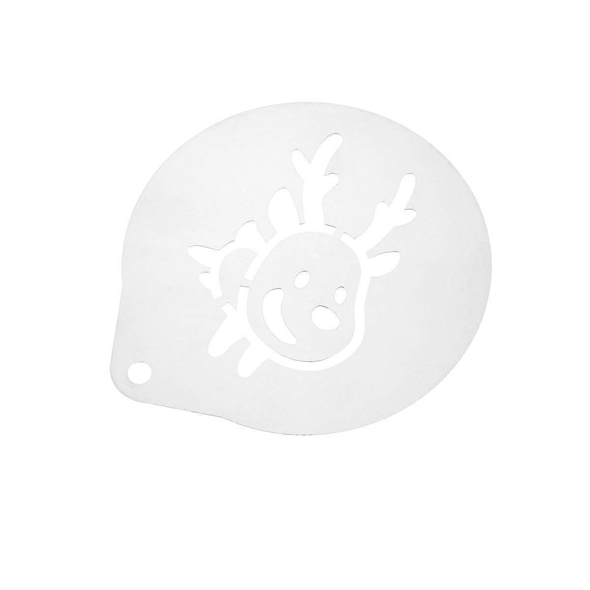 Stainless Steel Coffee Stencil for Latte Cappuccino Art Silver Color Easy to Clean and Use