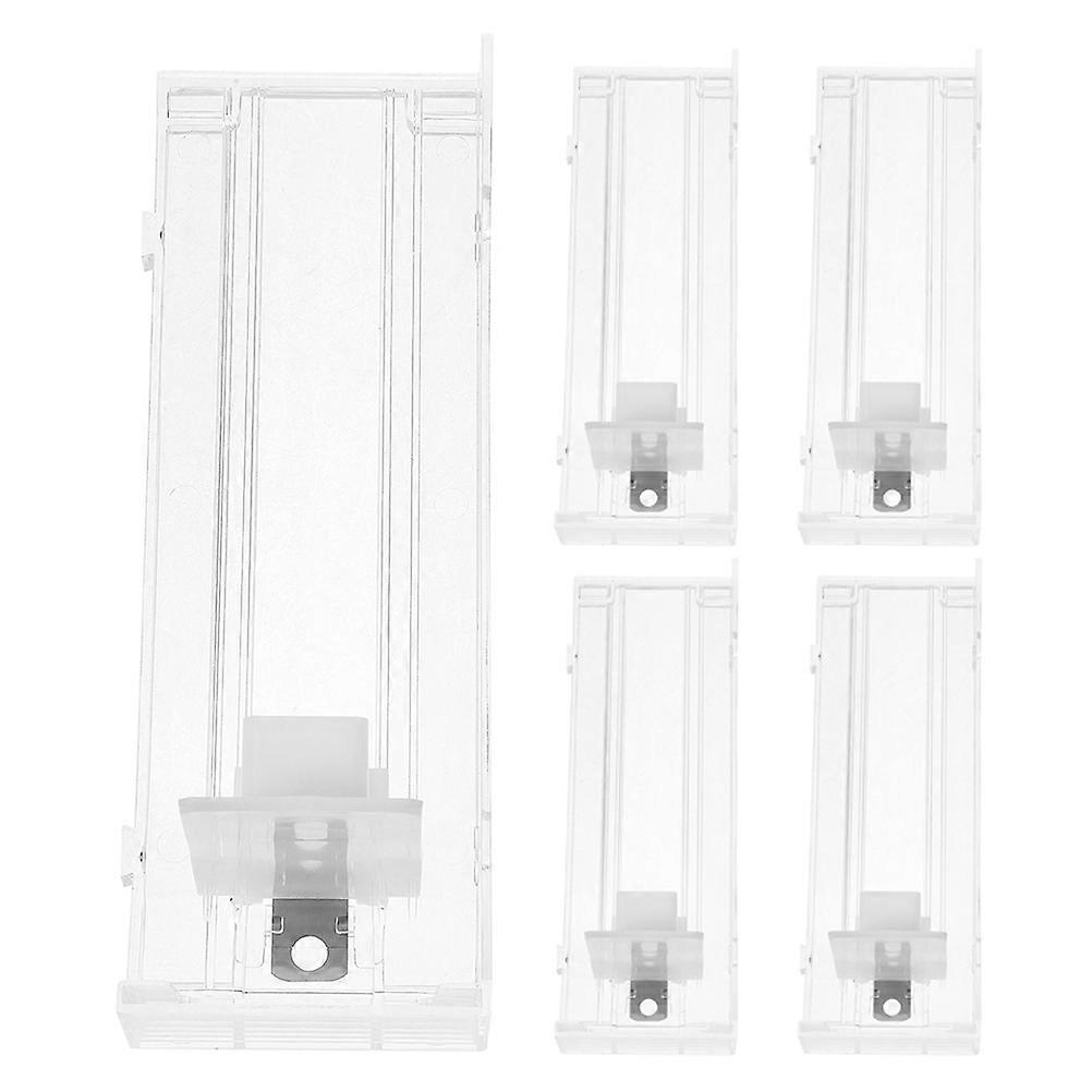 Space-saving 5Pcs Automatic Shelf Pusher For Retail Operators Drink Display Optimization With Plastic Material Mechanism