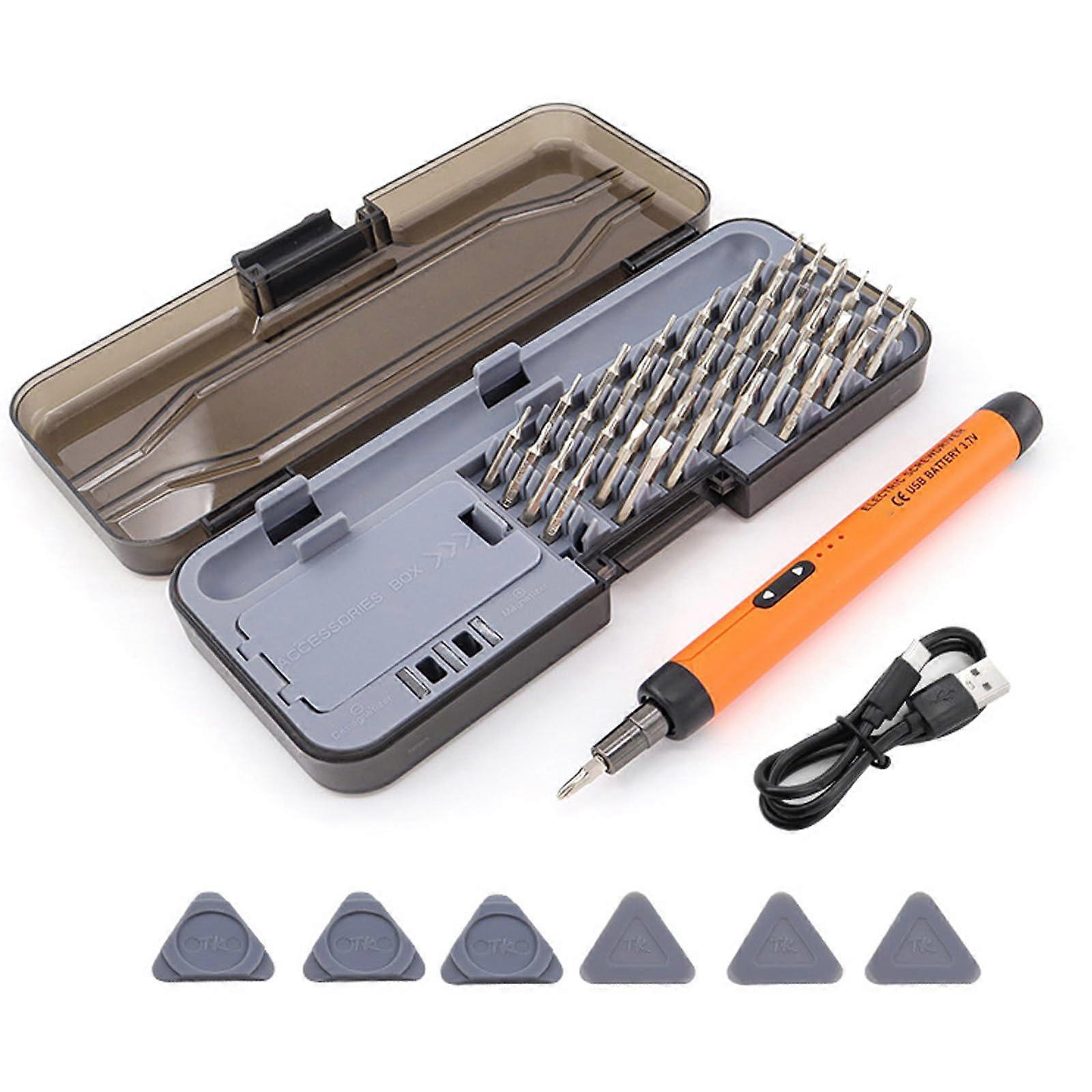 38in1 Screwdriver Set, 3.7V Power Screwdriver Bits, Tool for Phone Camera Computer