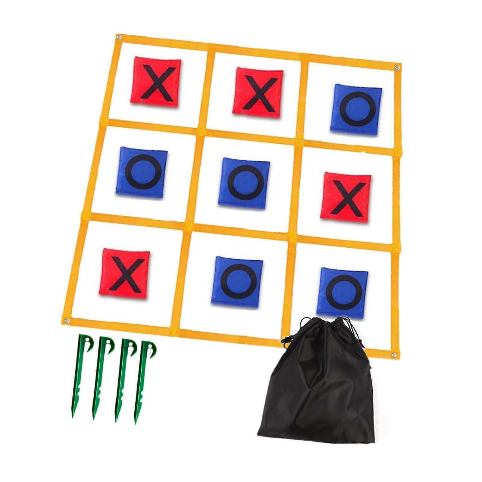 Tic Tac Toe Game Outdoor Learning Toy Yard Games for Children Lawn