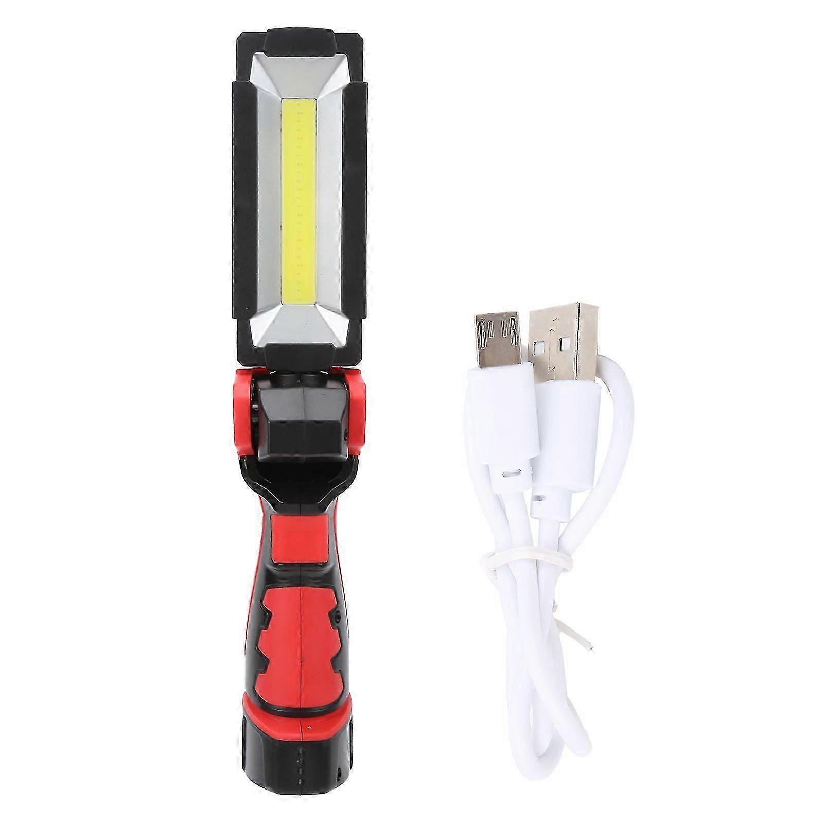 Work Light USB Rechargeable 5 Light Modes SweatProof Foldable COB Handheld Mobile Magnetic Emergency Light