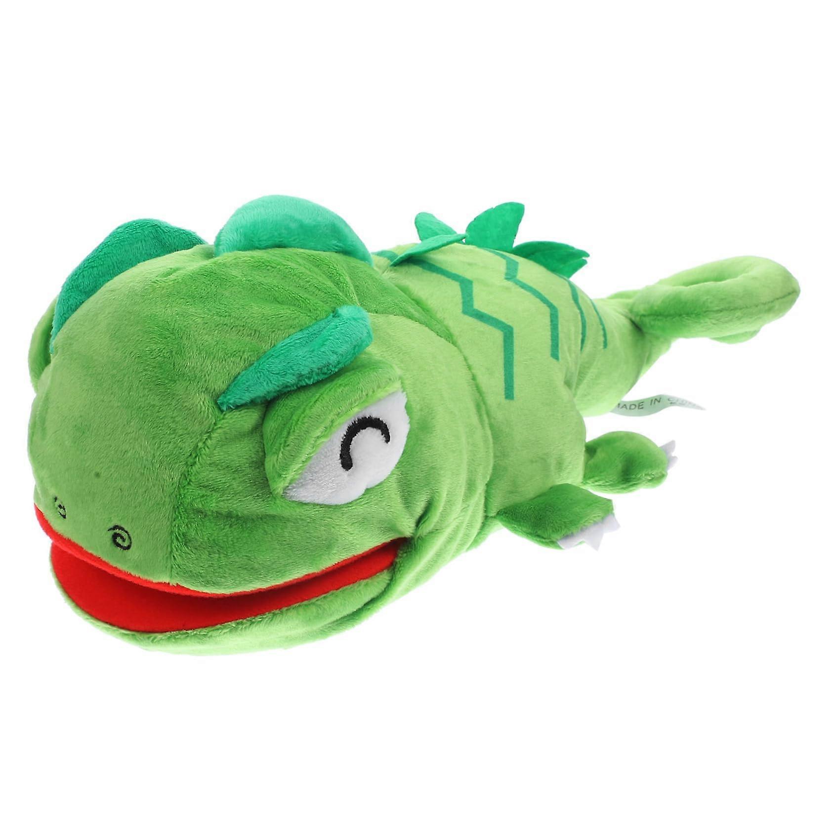 Lizard Hand Puppet for Adults - Plush Educational Toy for Kindergarten, Interactive Storytelling, and Role Playing