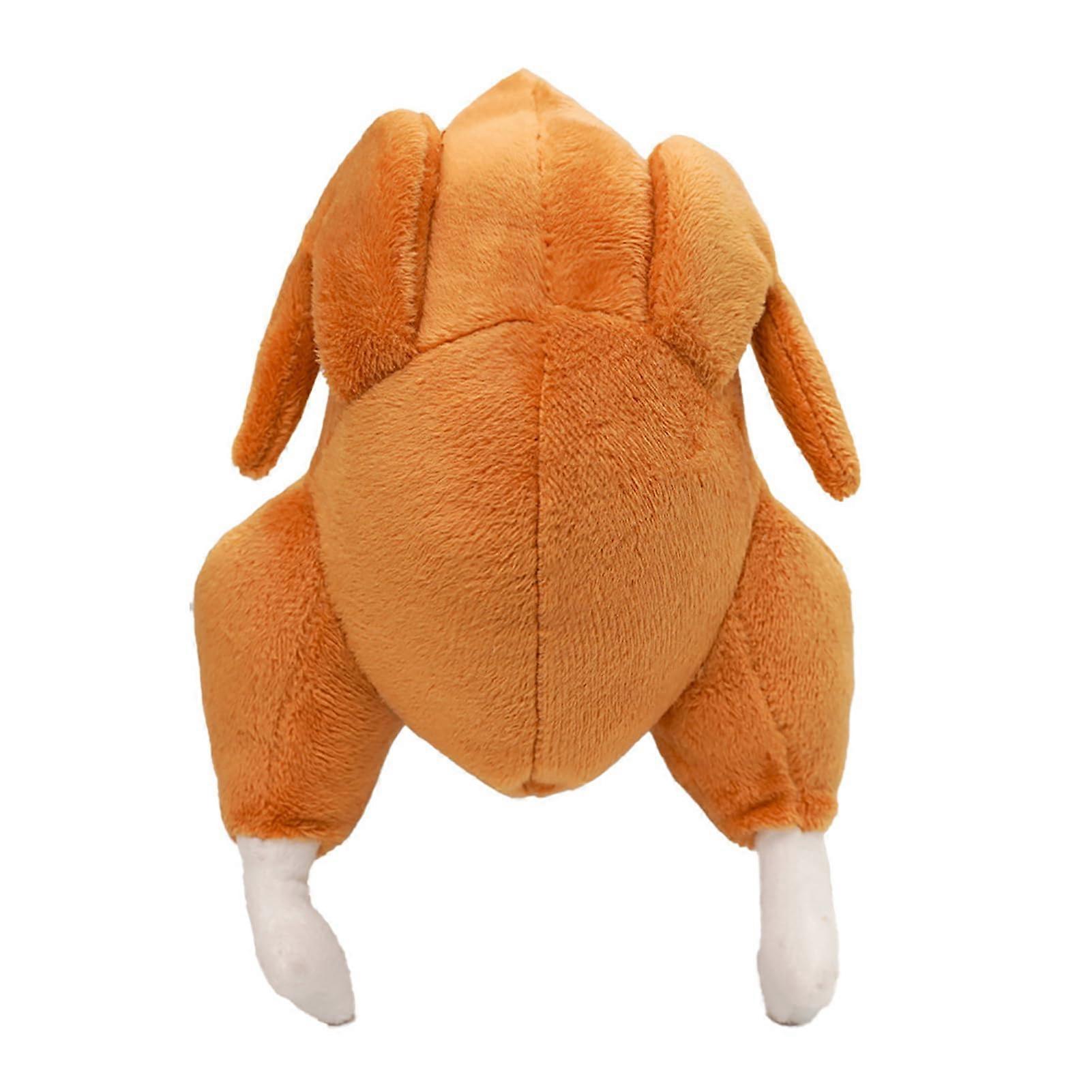 Bite Resistant Plush Squeaky Dog Toy, Crunch Noise Reducing Fried Chicken Style for Small Medium Pets