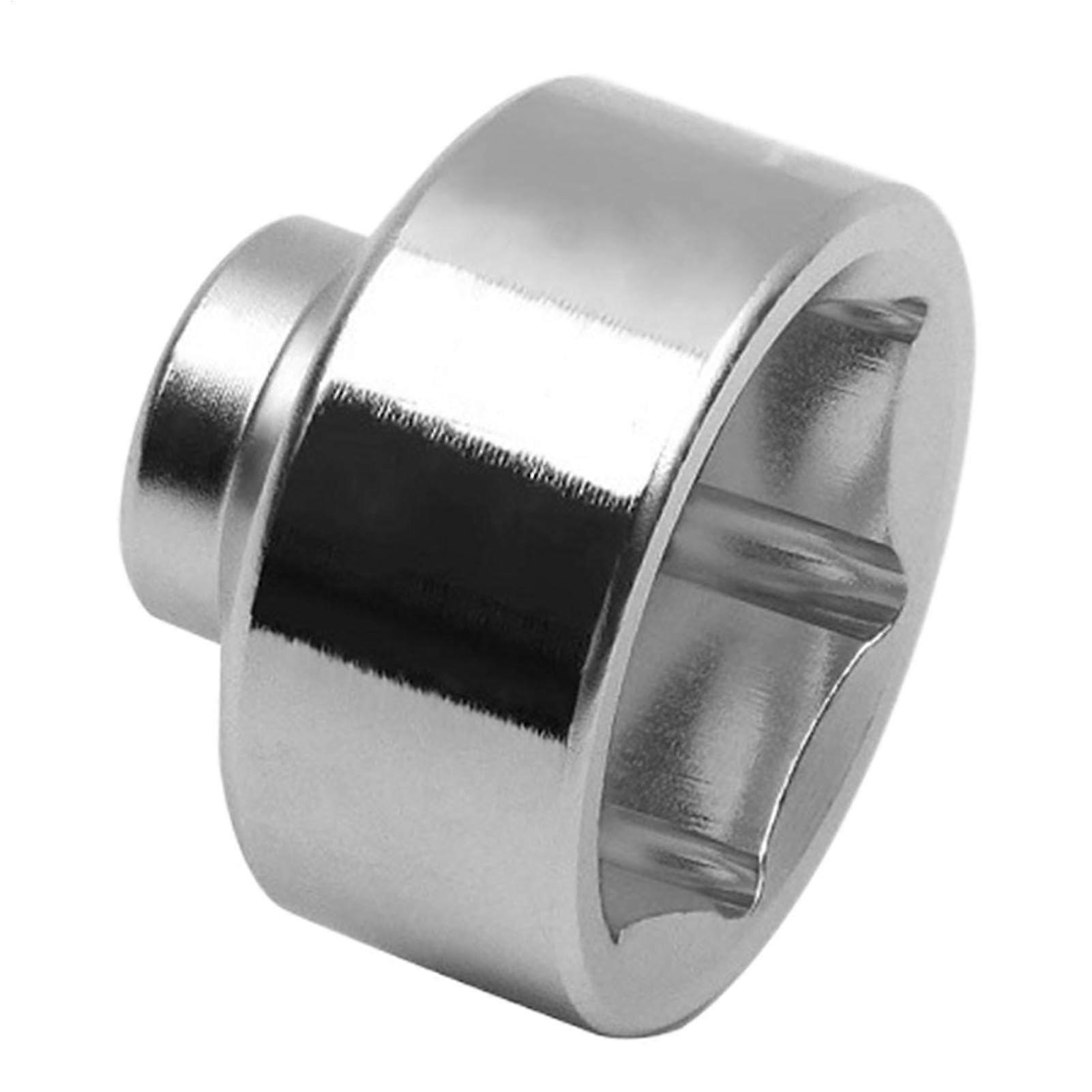 Oil Filter Wrench Socket - Low-Profile 3/8 Inch Drive Steel 6-Point Tool for Motorcycle Oil Filter Removal