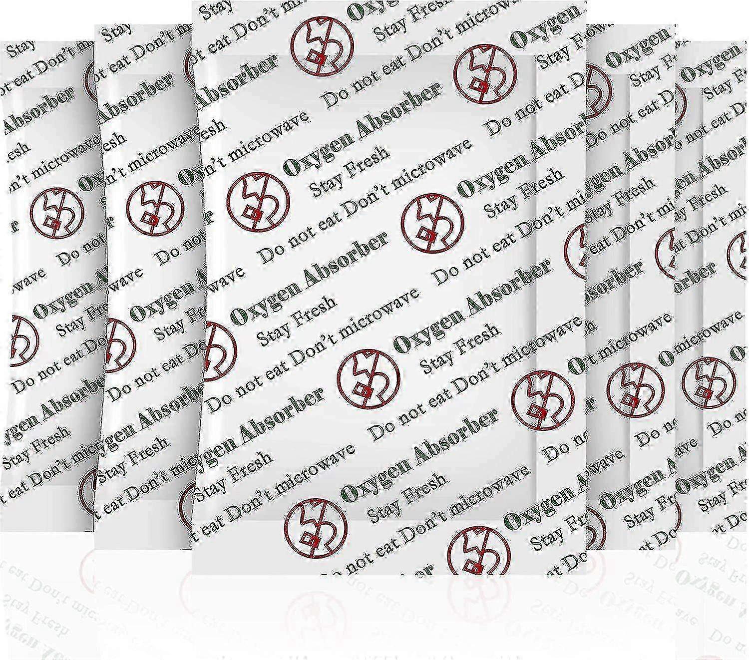 100-Pack 200cc Oxygen Absorber Packets for Food Storage, Freshness Preservation, Extend Shelf Life of Dry Foods, Grains, Nuts & Long-Term Food Preserv