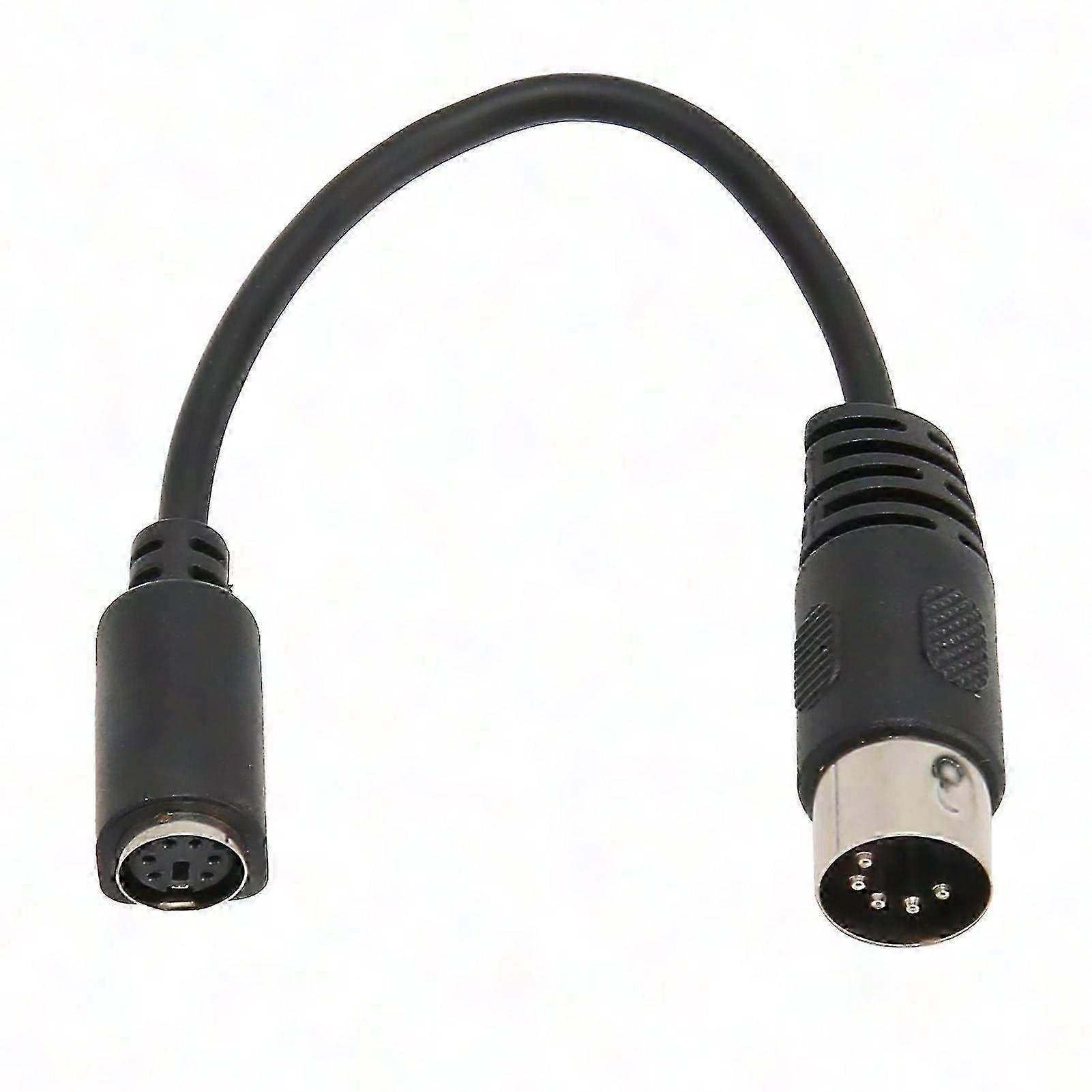 PS2 Keyboard Mouse Adapter Cable DIN 5 Pin to Mini DIN 6 Pin Converter for PC