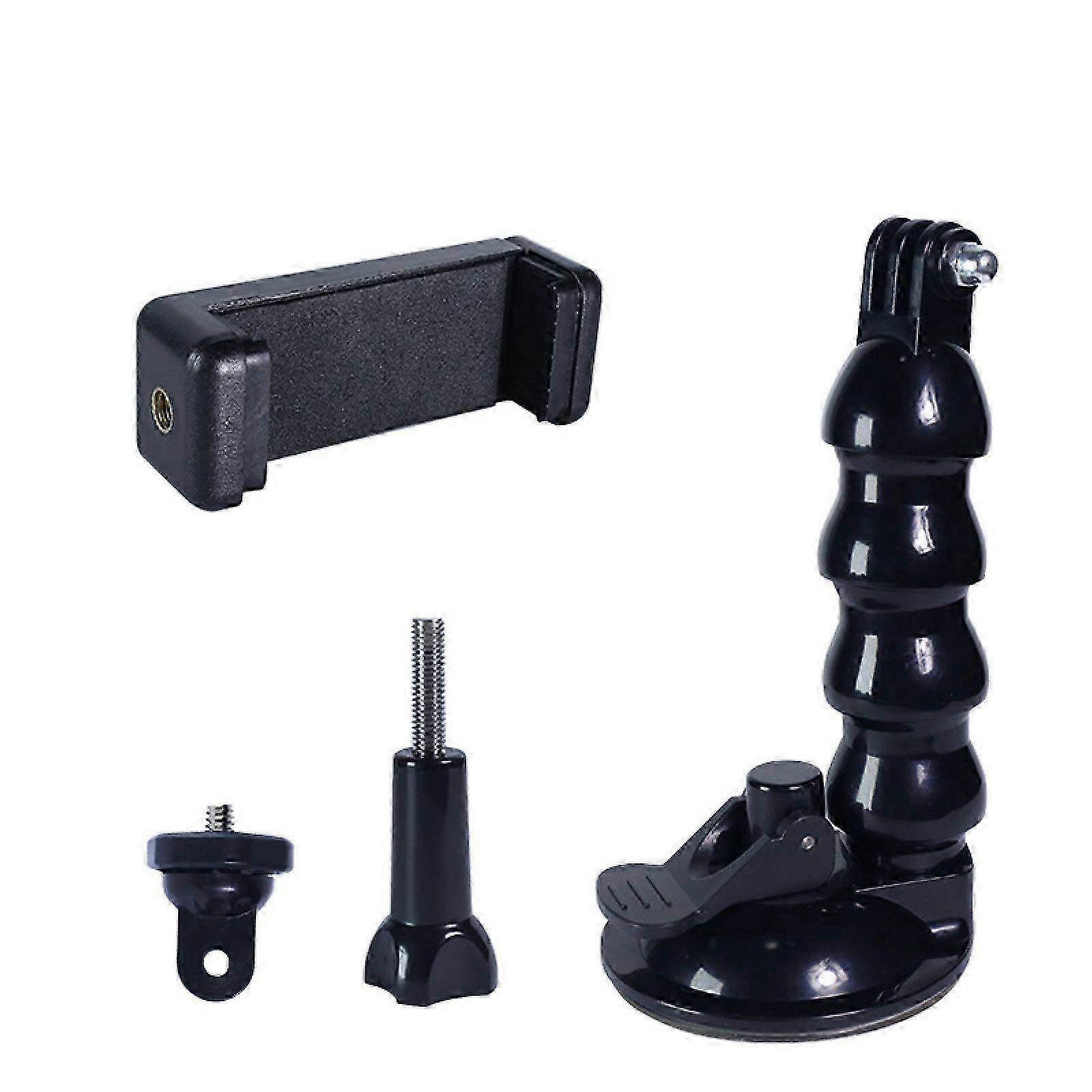 Flexible Suction Cup Mount with Pressure Lock - Strong Adsorption Windshield Bracket for Car Accessories & Device Holders