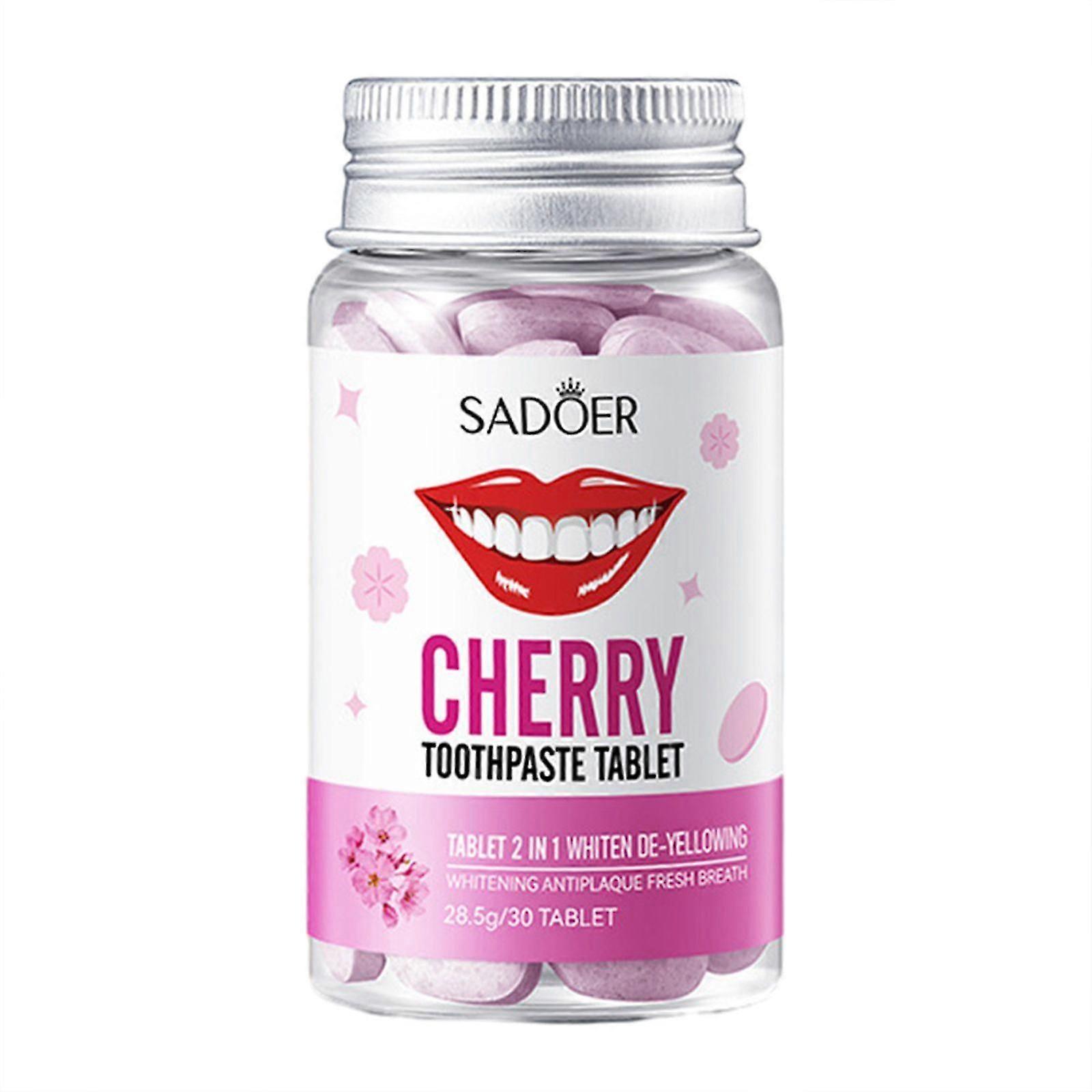 30pcs Dentifrice à Croquer Enlever la mauvaise haleine odeur taches de nettoyage Ingrédients naturels Saveurs Blanchir Dents Concentré Bains de Bouche Comprimés gomme fraîche Ou