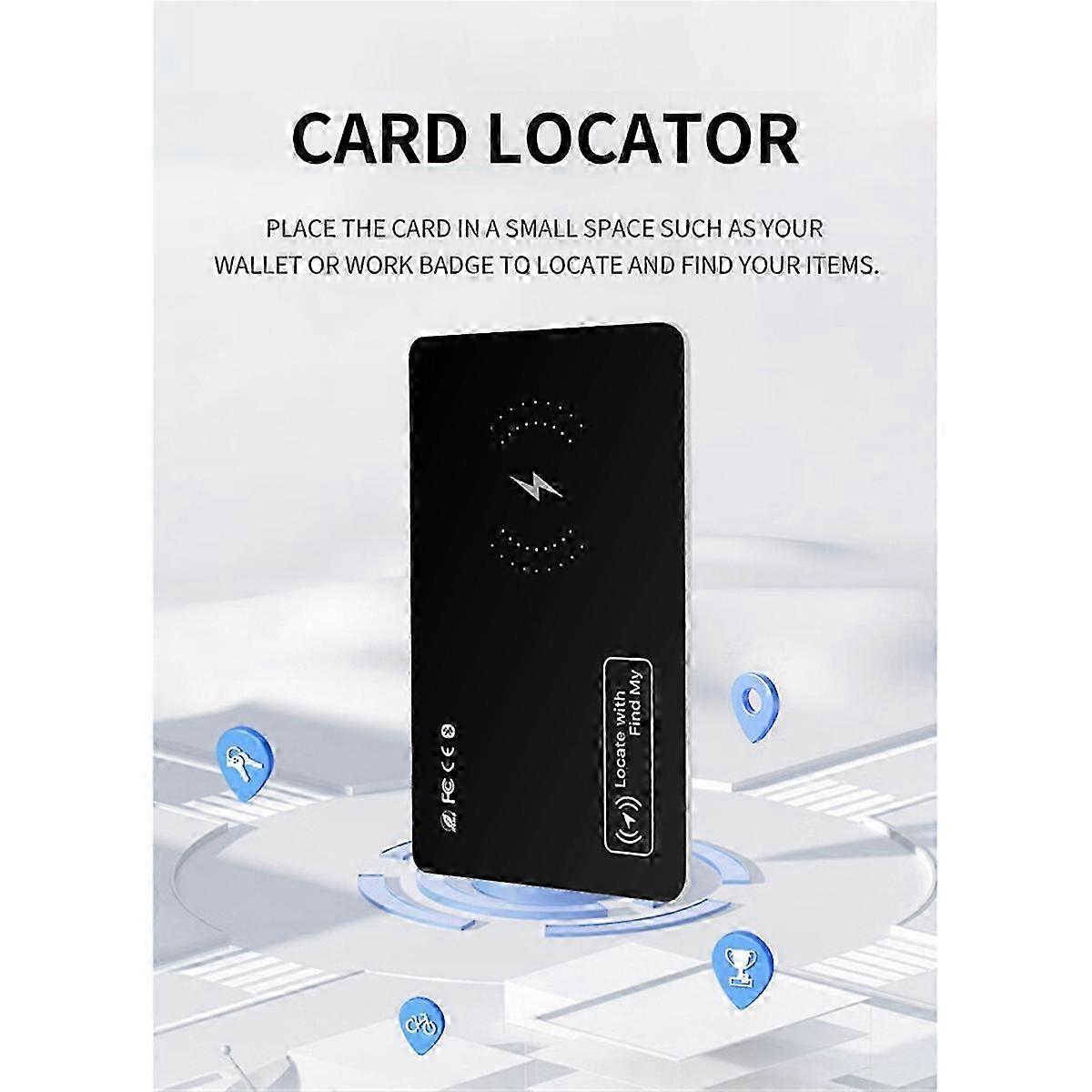 Ultra-Thin Wireless Wallet Smart Tag with Card GPS Locator for Anti-Loss Location and F Brand Compatibility