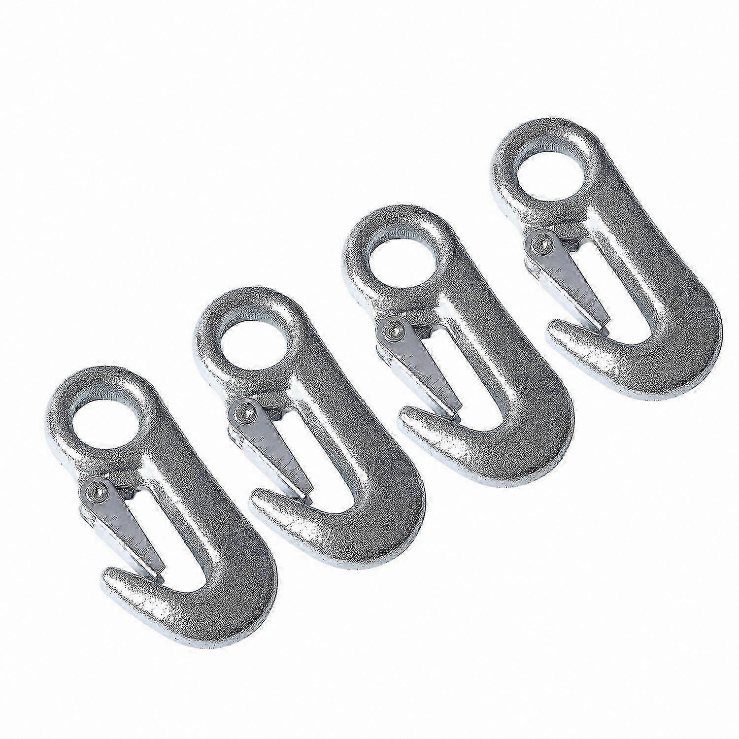 4PCS Heavy-Duty Tow Hooks with Latch for Marine and Industrial Use