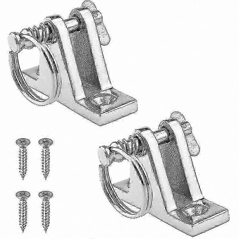 Marine Hardware Kit for Bimini Top Mounting, 2-Pack Deck Hinges with Removable Pins