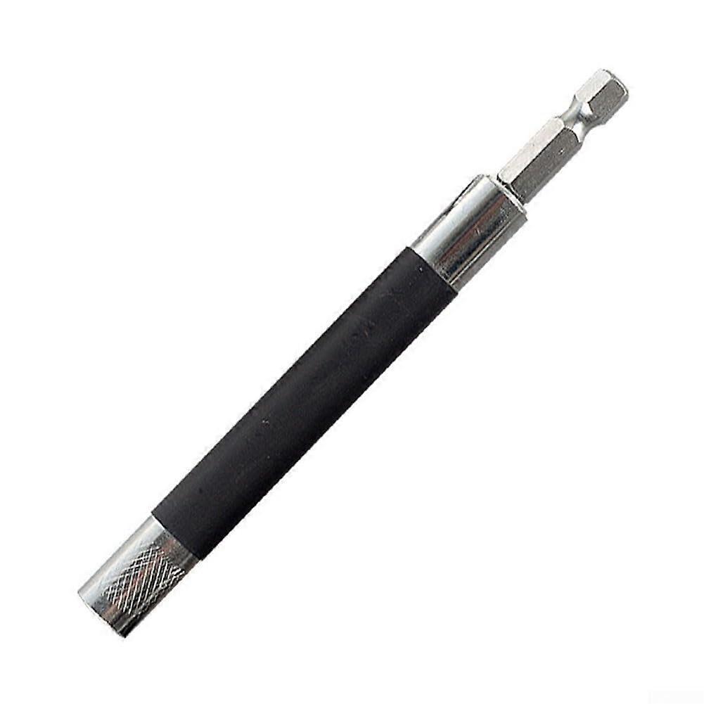 Magnetic Screwdriver Bit Holder Extension Rod Set Adjustable Length Guide, 120mm, Carbon Steel Hex Shank Drive Bit