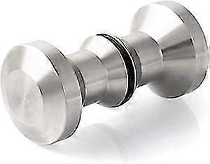 1 Pair Stainless Steel Double Shower Door Handle Round