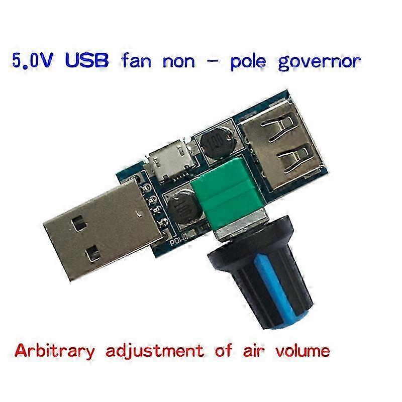 USB Fan Speed Controller DC 4-12V Reducing Noise Multi-stall Adjustment Governor SZRH A-D