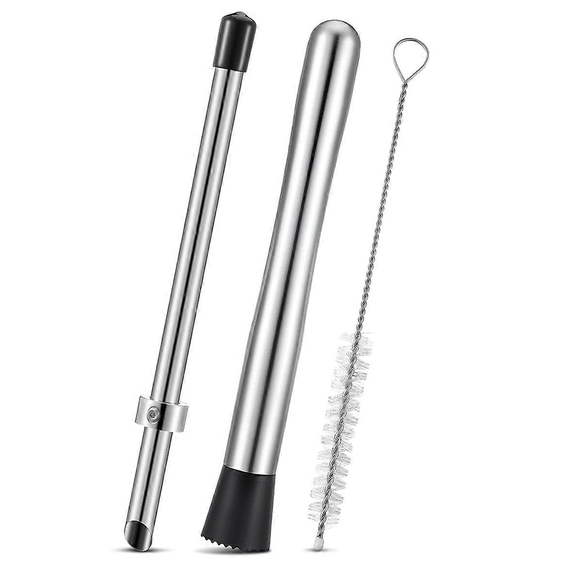 Straw Puncher and Muddler for Lemonade Plastic Lids Cups