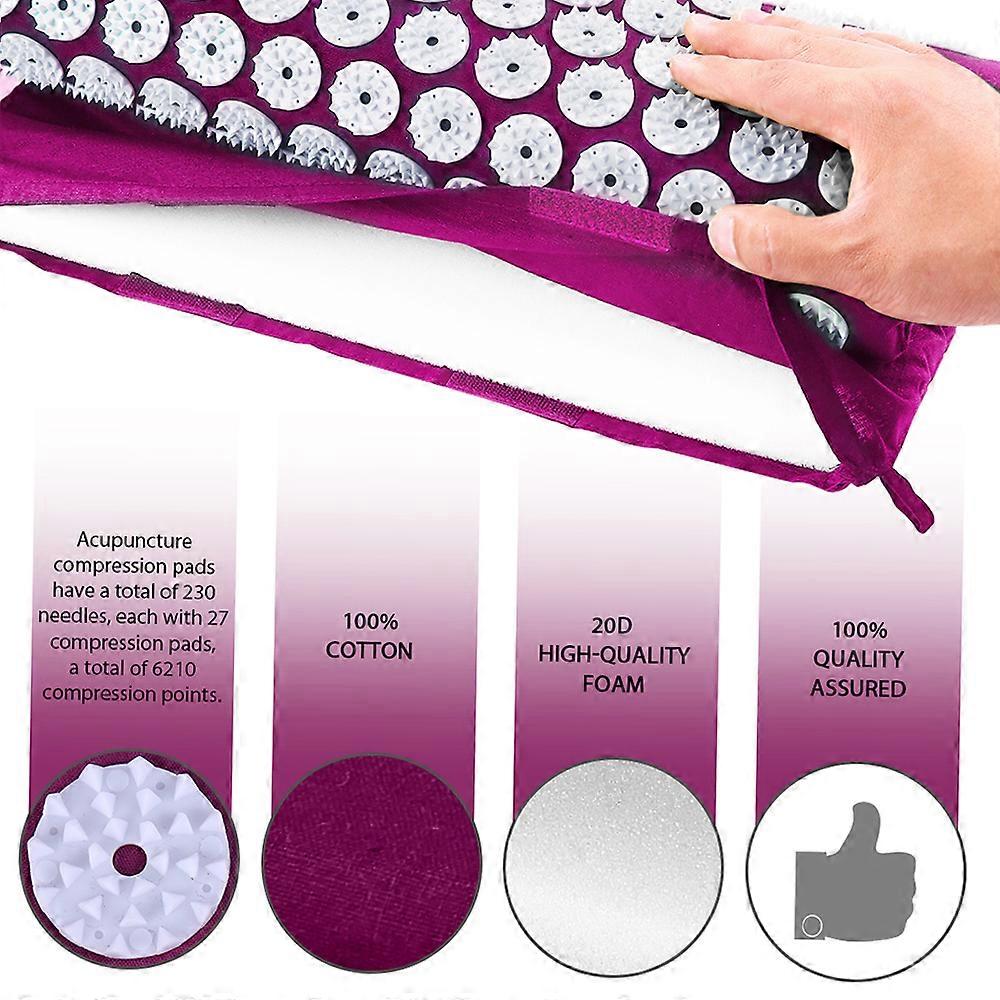 Acupressure Mat and Pillow Set