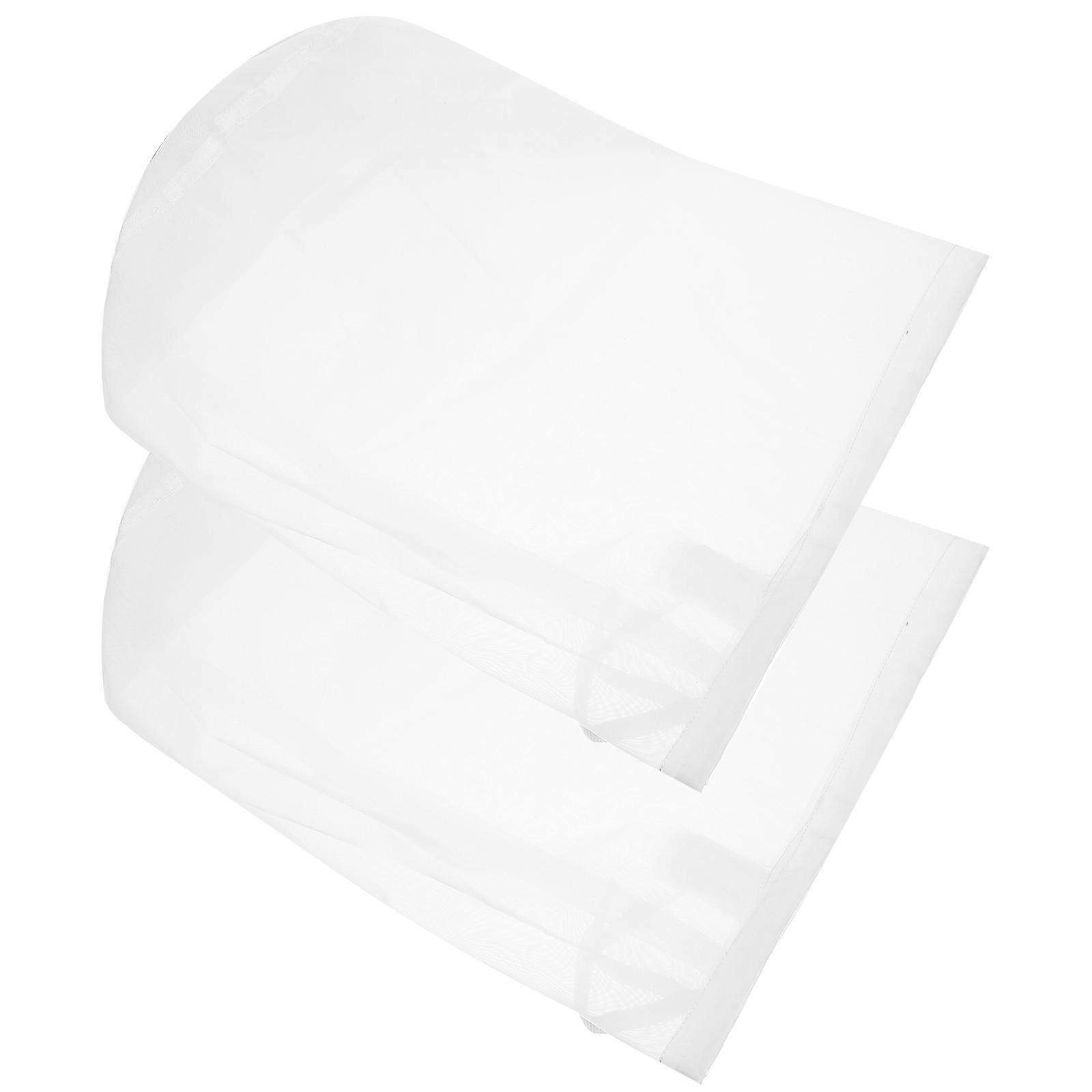 Reusable White Polyester Brew Bag for Kitchen Storage and Efficient Food Filtration 2pcs