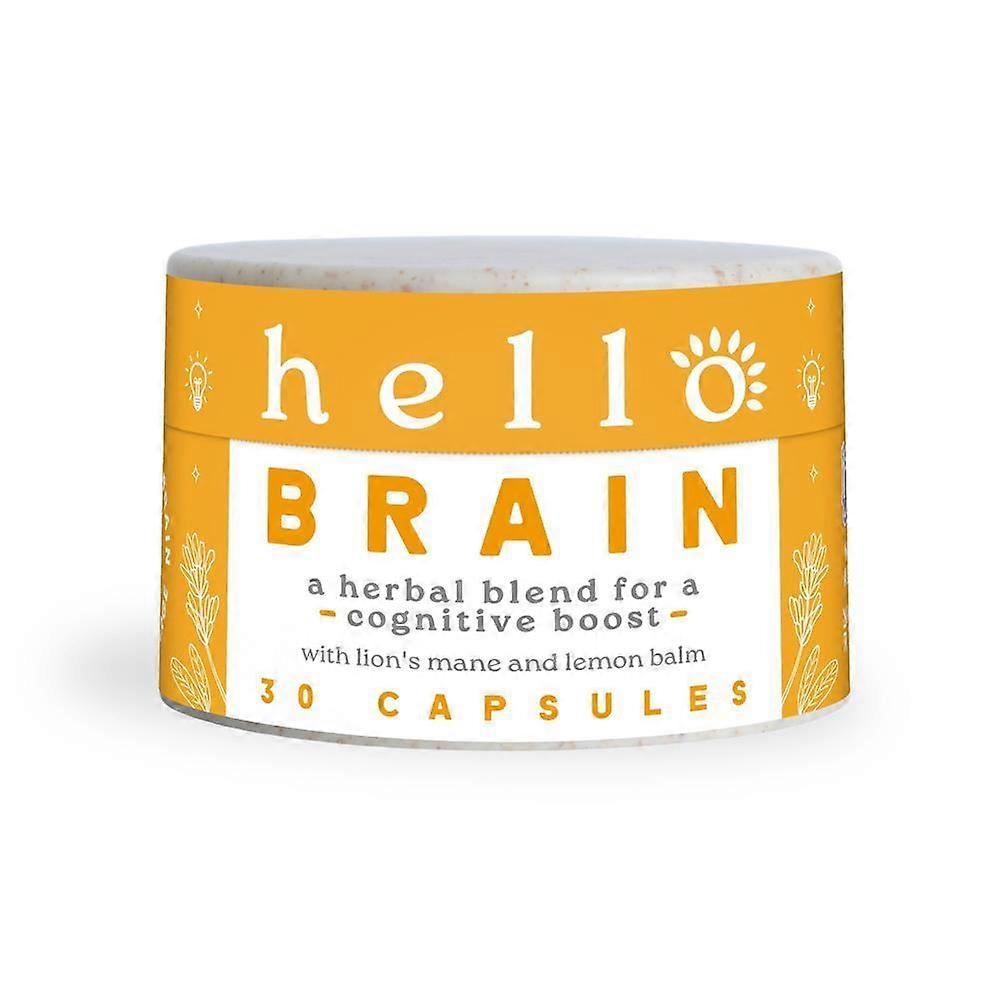 Hello Wellness Hello Brain brain support 400mg 30 Capsules - 3 Pack