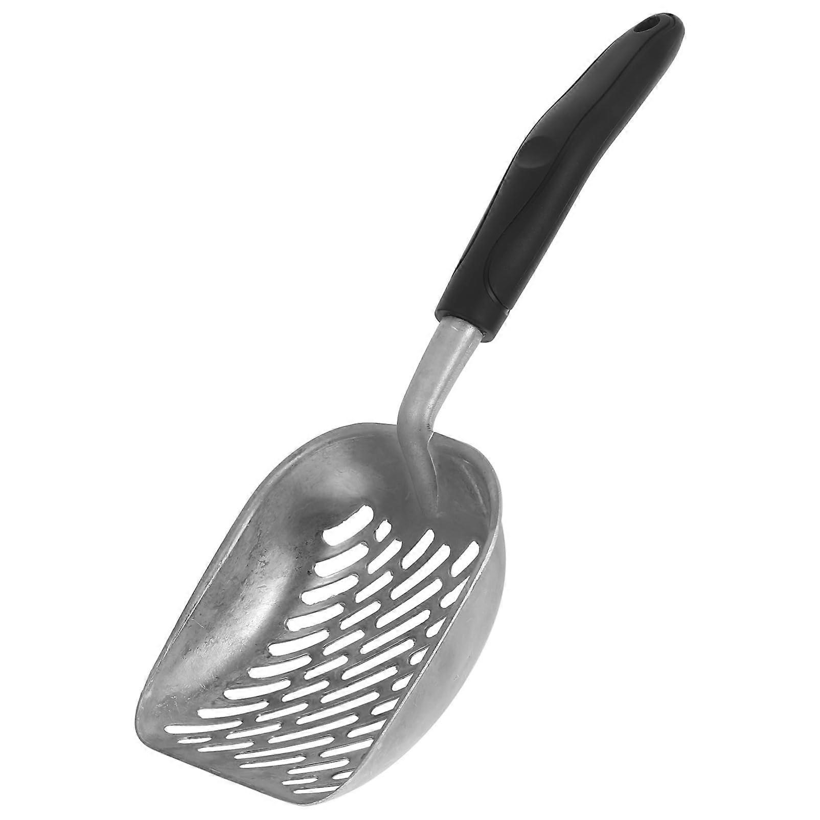 Cat Litter Scoop with Flat Head Construction Ergonomic Handle for Efficient Cleaning Hanging Storage Design for Easy Litter Box Maintenance