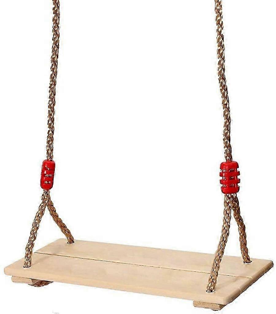 Adjustable Height Outdoor Wooden Swing Seat for Kids, Waterproof and Durable with 160 Kg Weight Capacity for Garden Play