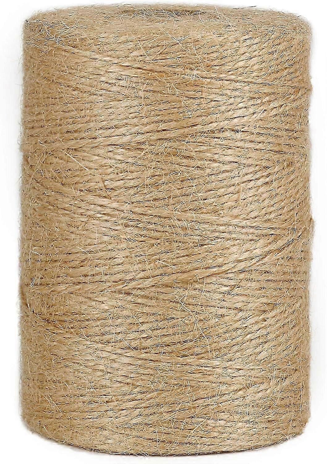 Twine String - 656 Feet 1mm Natural Jute Twine