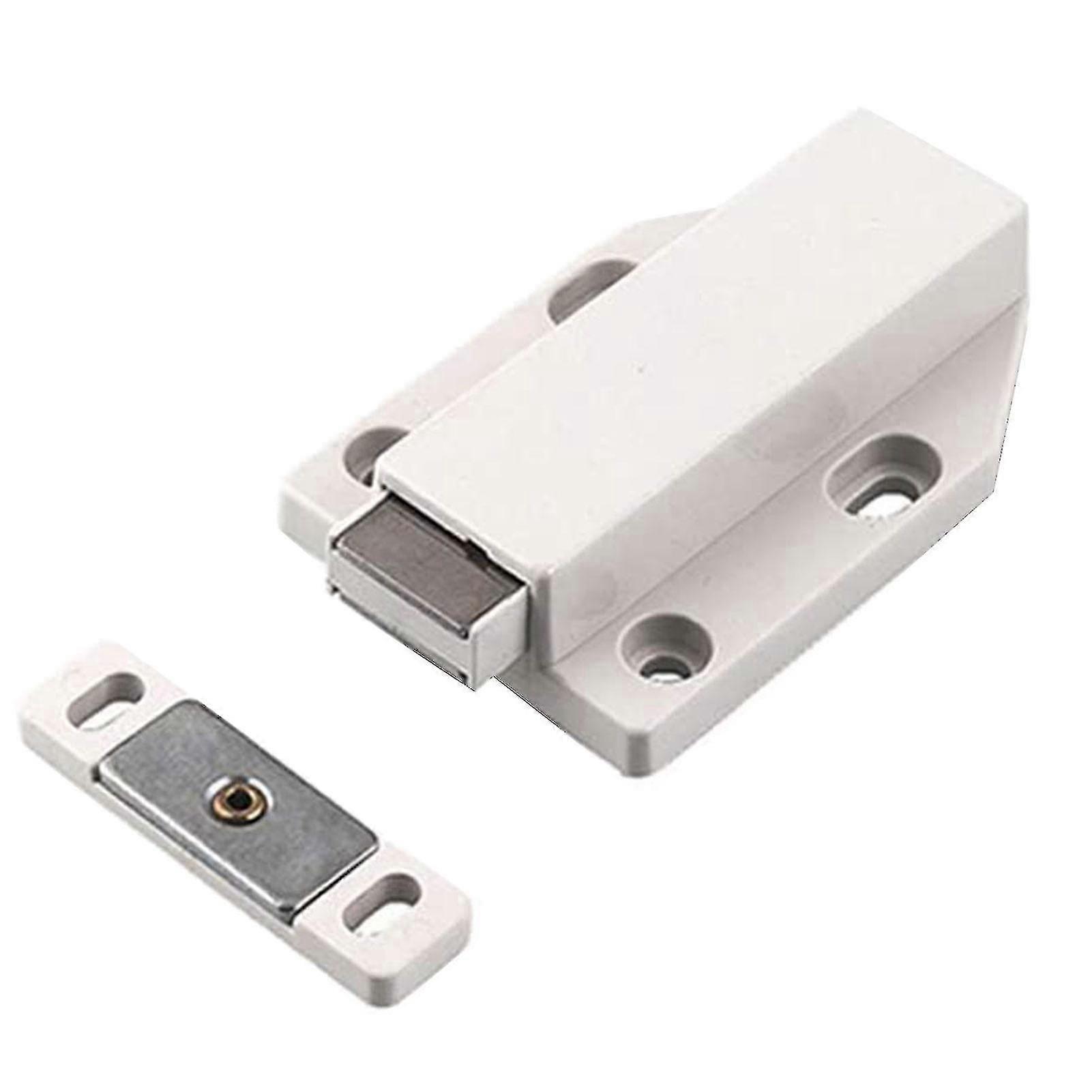 Invisible Self-elastic Rebounding Magnetic Door Catch with Large Push Release Latch for Cabinets