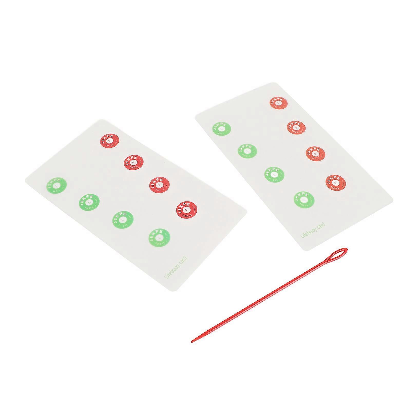 2pcs Vision Training Cards for Amblyopia & Strabismus with Stick