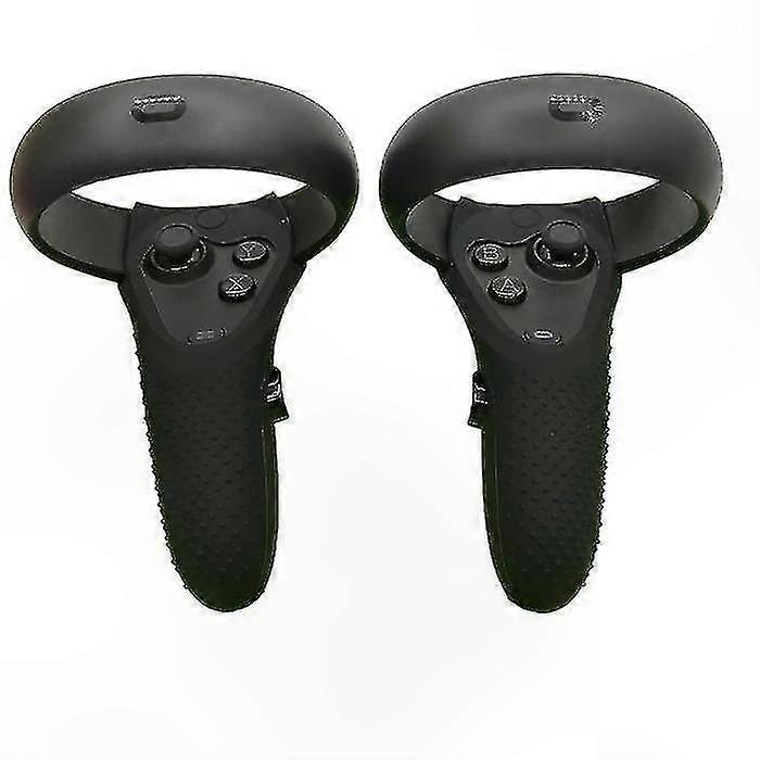 Silicone Protective Cover for VR Touch Controller - Full Black Sleeve for Enhanced Durability