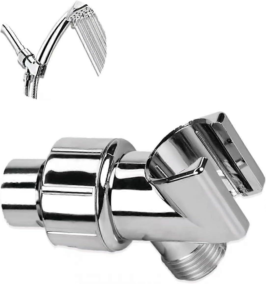 Handheld Shower Head Holder with Solid Brass Ball Joint, Adjustable Shower Head