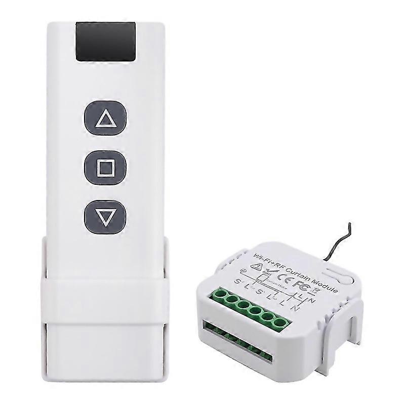 For Tuya Smart Life Wifi 433mhz Blind Curtain Switch With Rf Remote For Electric Roller Shutter Cont