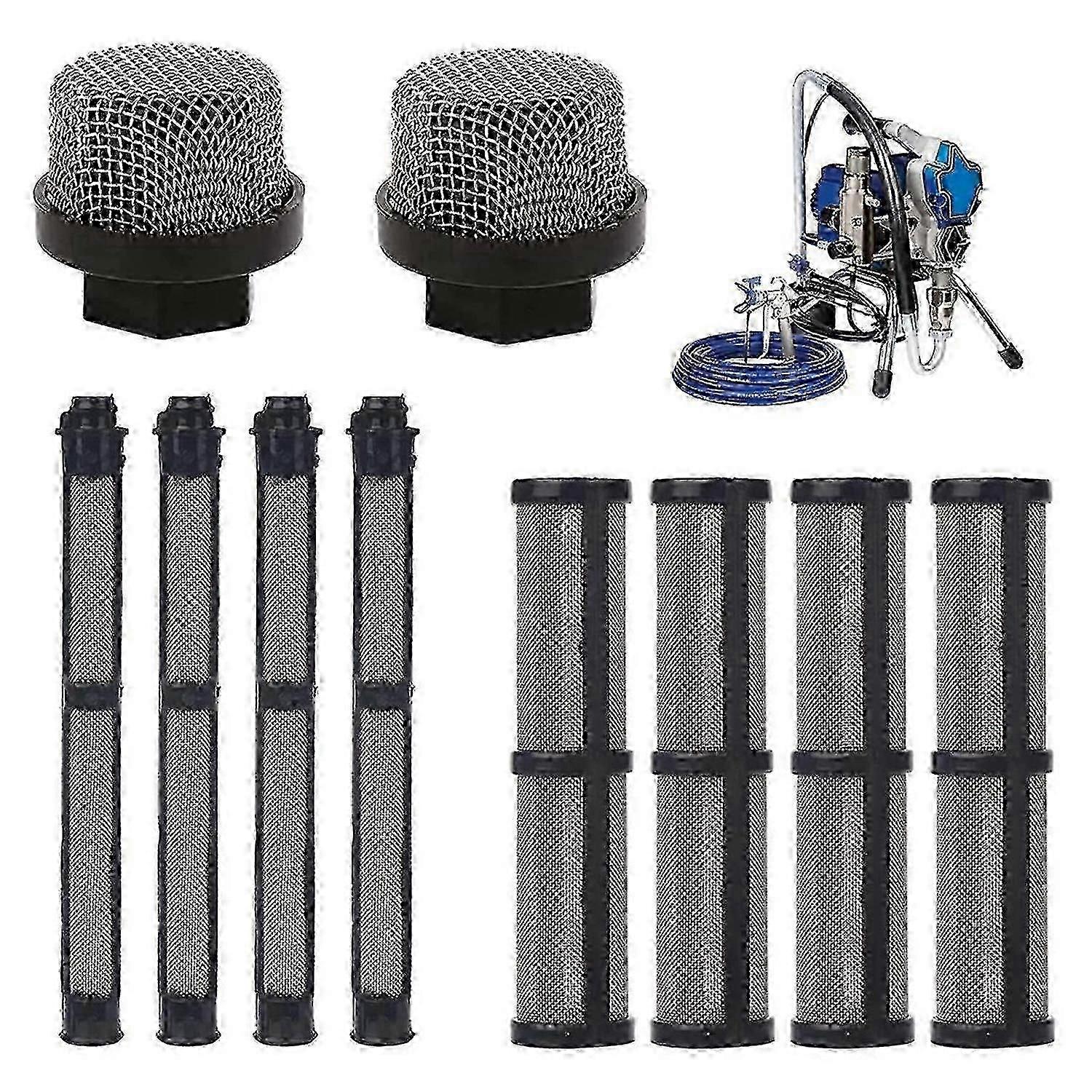 An airless spray filter screen kit is now available for Graco sprayers, models 390, 395, 490, and 495, ensuring a smooth and clean finish.