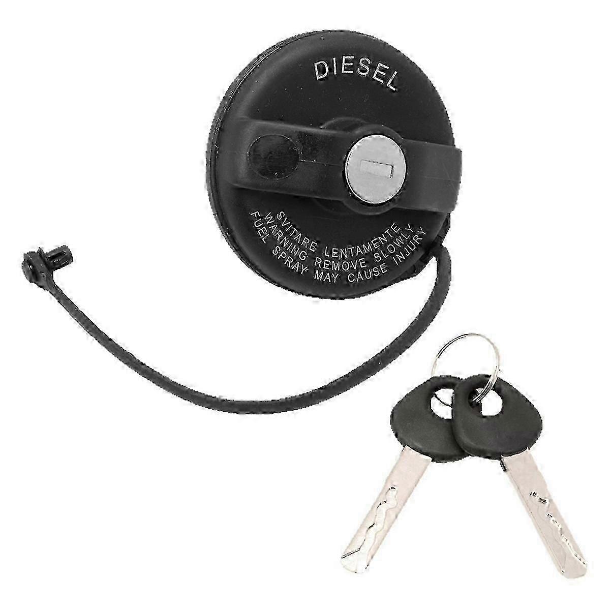 Fuel filler cap replacement for Fiat - 71802900 tank cap with 2 keys