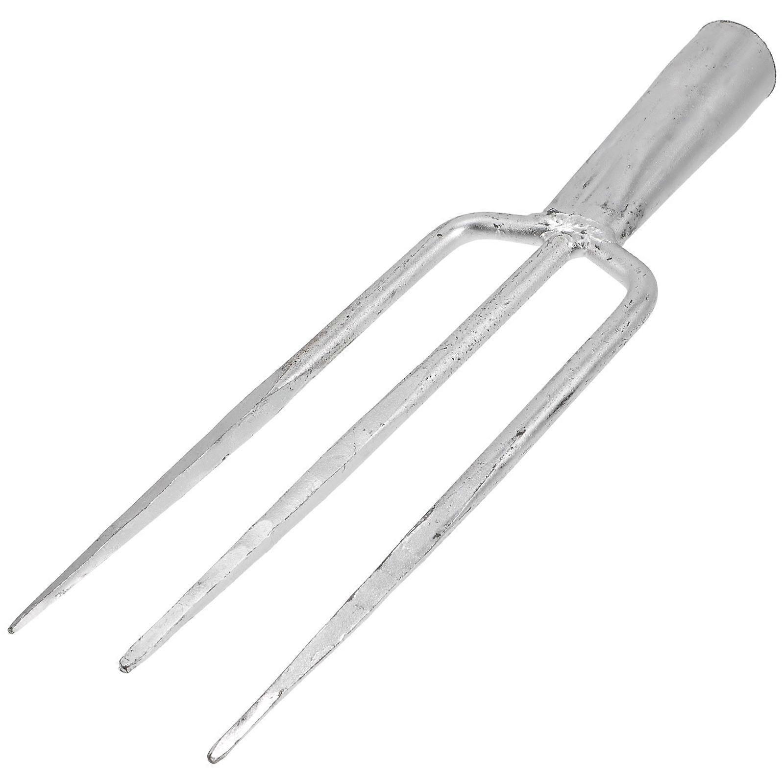Multi-use Spearhead Fork Tip Fishing Tool Practical Gardening Weeder Fork